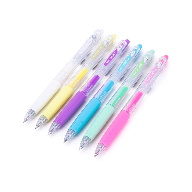 PILOT - Set 6 Lápices Gel Poplol 07mm Pasteles Pilot