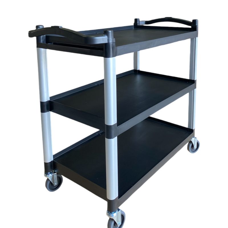 PROCHEF - Carro Multiuso Plástico Grande 100x50x92 Negro