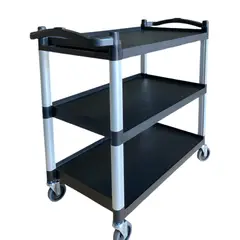 PROCHEF - Carro Multiuso Plástico Grande 100x50x92 Negro