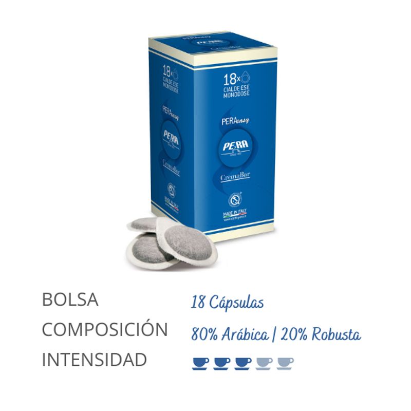 CAFFE PERA - CREMA BAR 150und PODS CIALDAS ESE POD