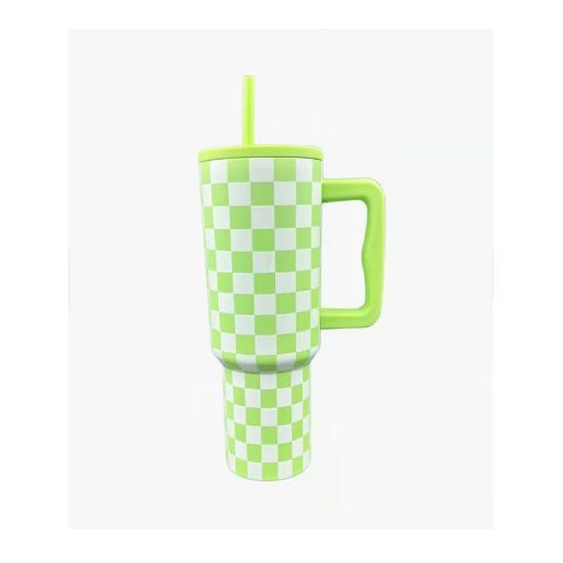 GENERICO - Vaso térmico mug 1200 lt acero inoxidable verde jaque mate