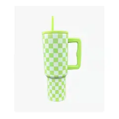 GENERICO - Vaso térmico mug 1200 lt acero inoxidable verde jaque mate