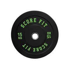 SCORE FIT - Disco Olímpico Bumper 15 Kg -