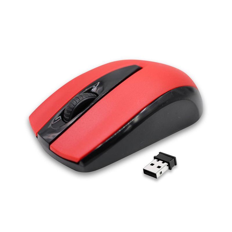 DBLUE - Mouse Inalámbrico Óptico 1200 Dpi Color Rojo - SC