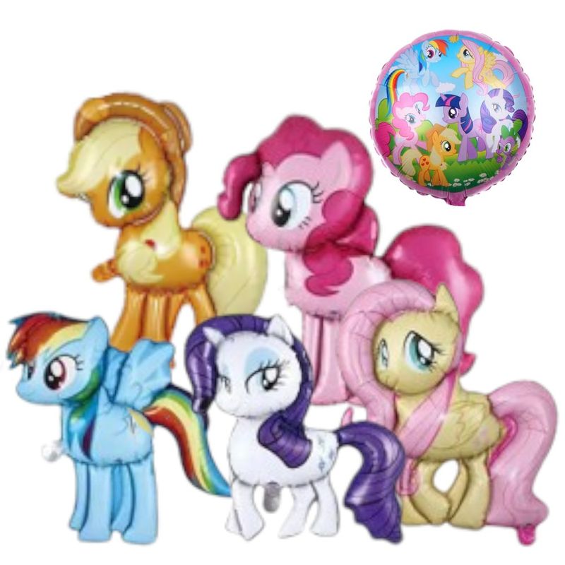 GENERICO - Set de Globos My little pony aluminio Decorativo