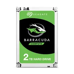 SEAGATE - Disco duro BarraCuda de 2TB SATA 7200rpm 256MB Cache - Plateado