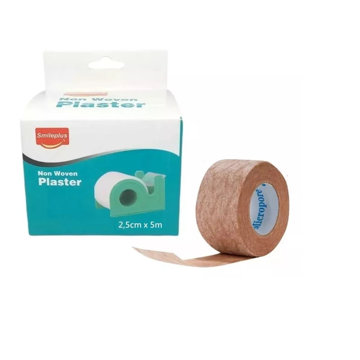 GENERICO - Cinta Tela Suave De Papel 5cmx5mt Smileplus Micropore Marron