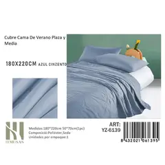 ANGELES DEL HOGAR - Plumon De verano Seda Plaza y media MUSAS  Azul