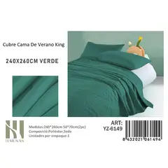 ANGELES DEL HOGAR - Plumon De verano Seda King MUSAS Verde