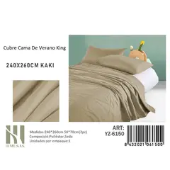 ANGELES DEL HOGAR - Plumon De verano Seda King MUSAS Kaki