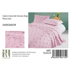 ANGELES DEL HOGAR - Plumon De verano Seda King MUSAS Rosa Lazo