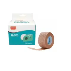 GENERICO - Cinta Micropore Tela Adhesiva Papel 125cmx5m Marrón