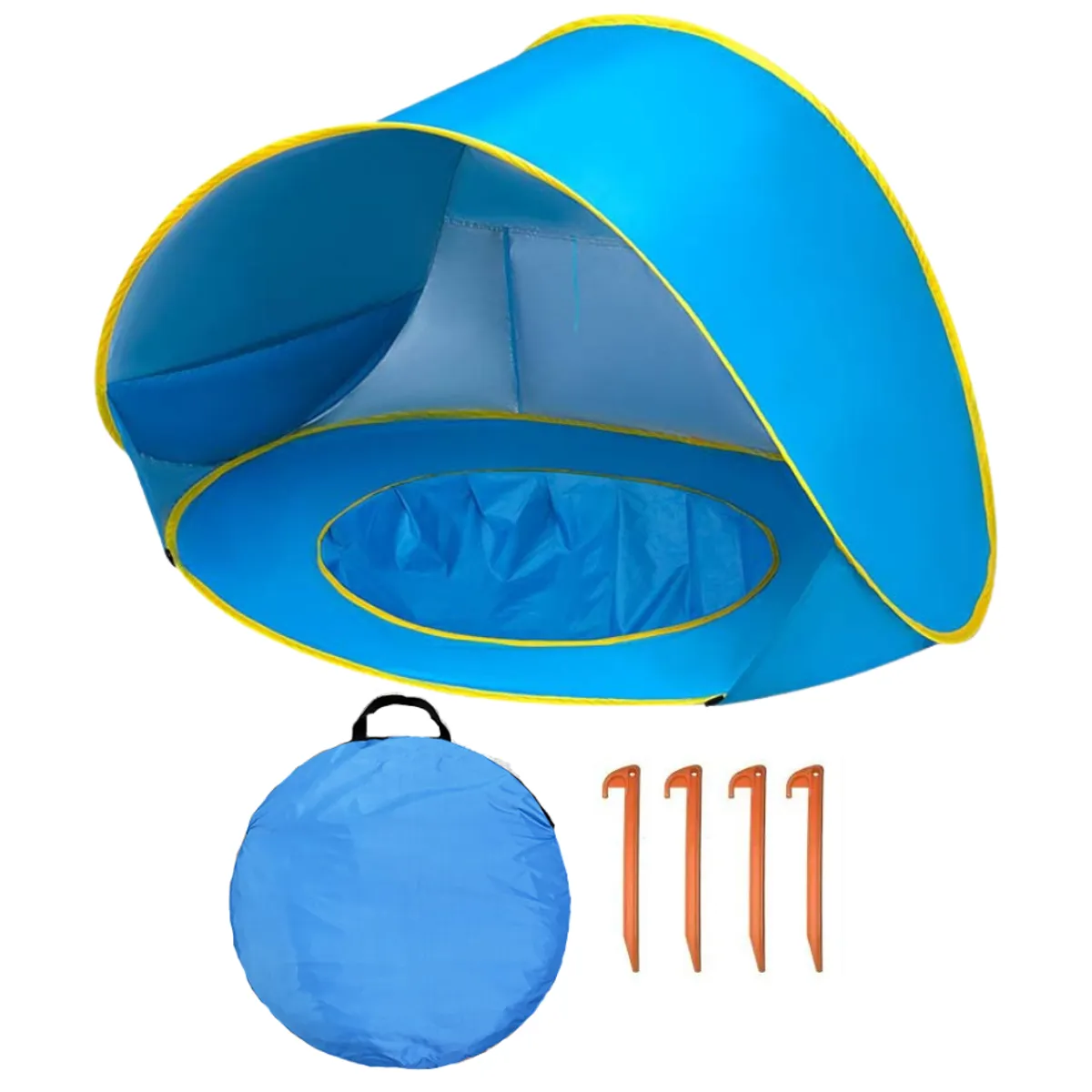 GENERICO - Tienda Carpa Playa Bebé Piscina 2 En 1 Protección Solar Uv