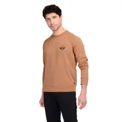 DOCKERS - Polerón Hombre Original Crewneck Regular Fit Café
