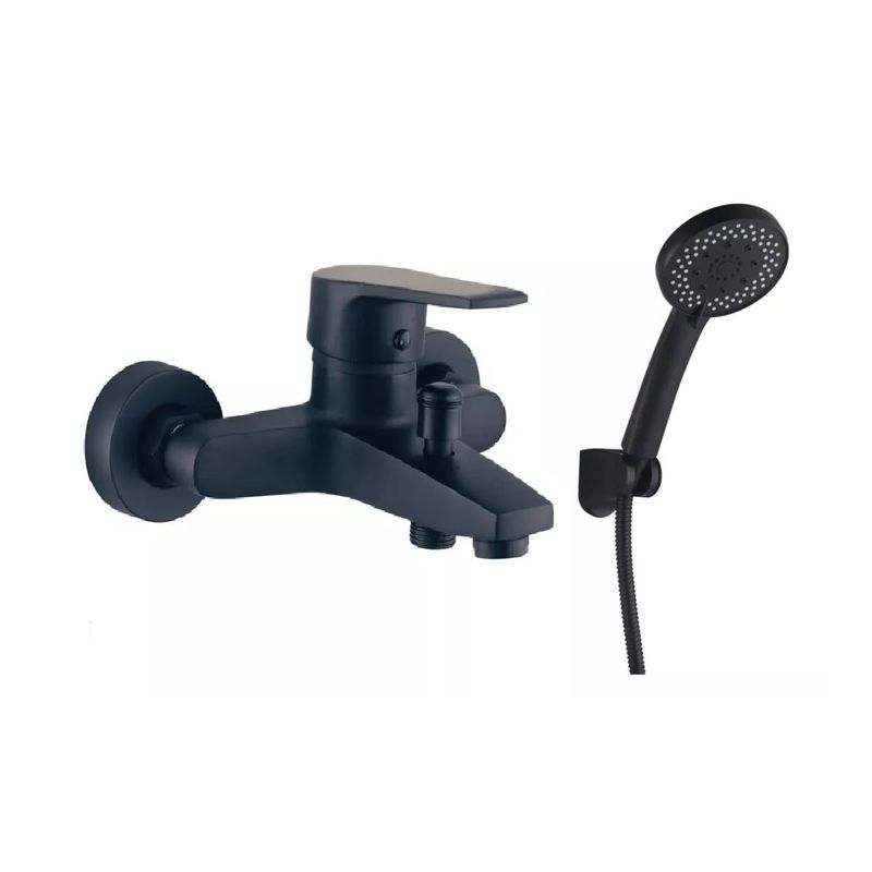 TAUMM - Llave Monomando Tina Ducha Notte Acabado Mate Negro Taumm