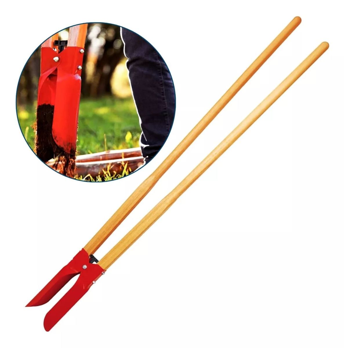 LIFU - Pala Hoyera Para Hacer Hoyos Doble Lifu