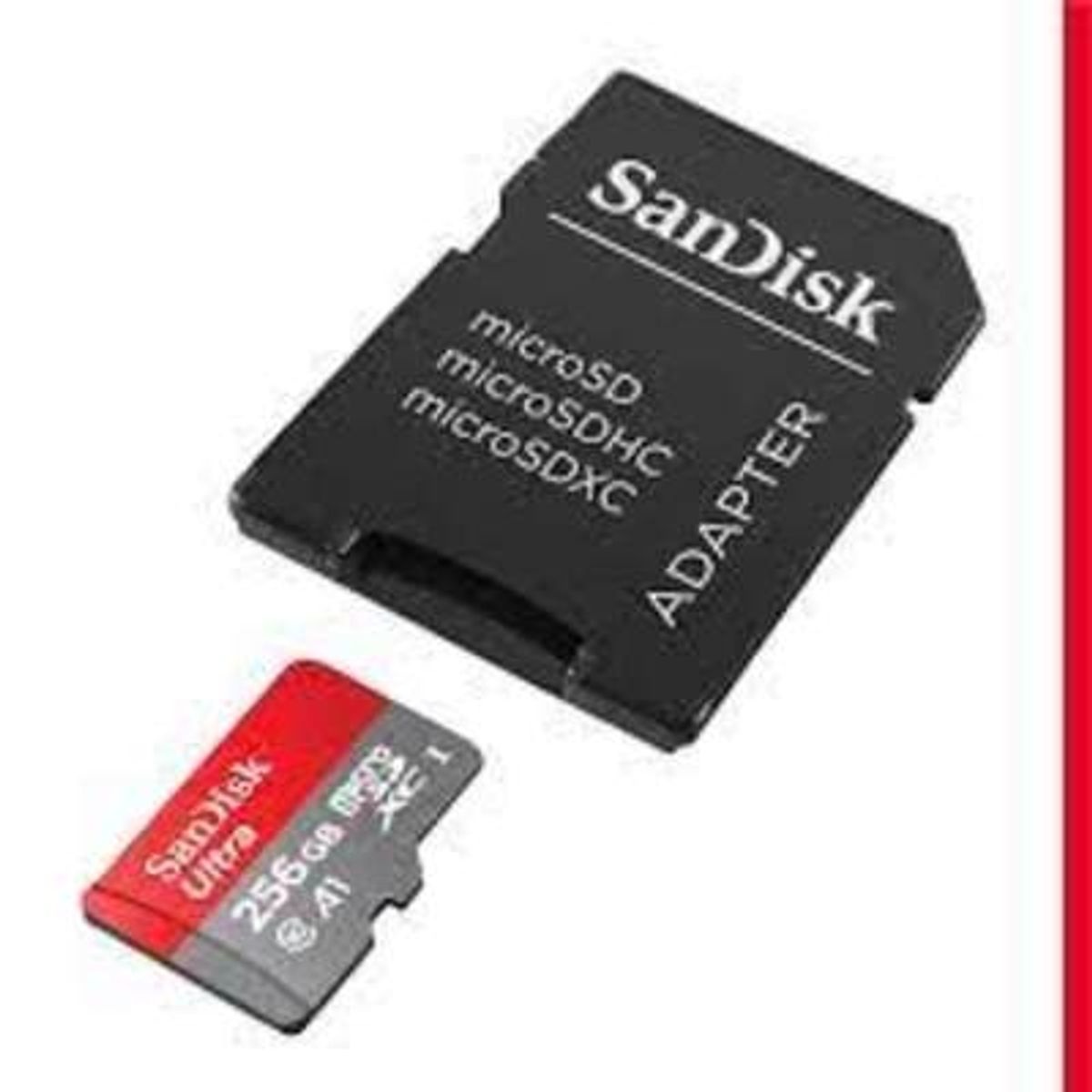 SANDISK - Tarjeta MicroSD SanDisk Ultra 256GB UHS-I C10 Adaptador SD