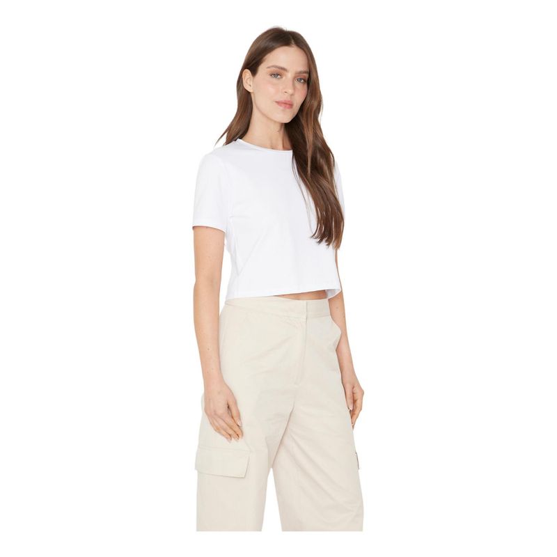 JACINTA TIENDA - Polera Jaci blanca Jacinta Tienda