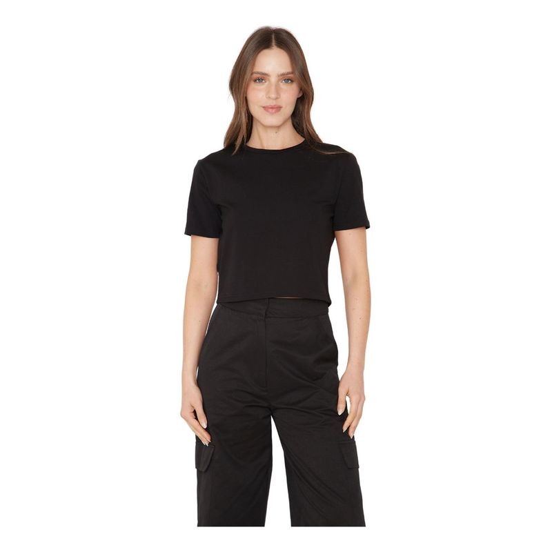 JACINTA TIENDA - Polera Jaci negra Jacinta Tienda