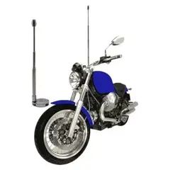 GENERICO - Pack Antena De Seguridad Corta Hilo Curado Para Moto