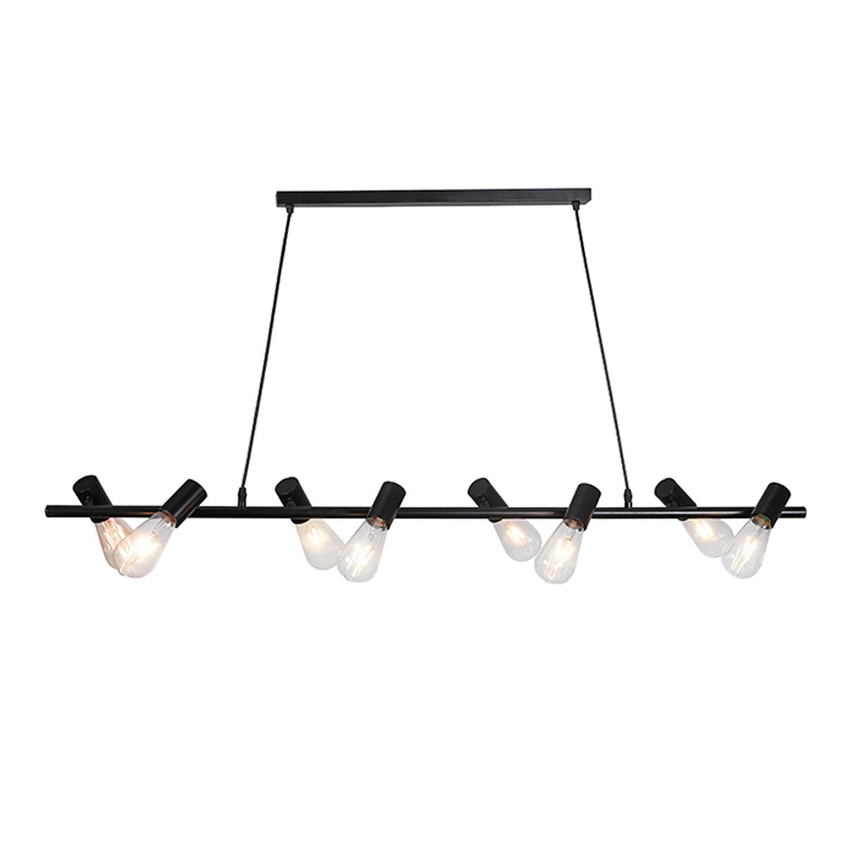 WANT - Lámpara Colgante E27 8 Puntos de Luz Incluye Ampolletas 