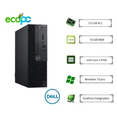 DELL - PC Optiplex 3070 SFF i7-9700 3,00Ghz /16GB/512 GB M.2