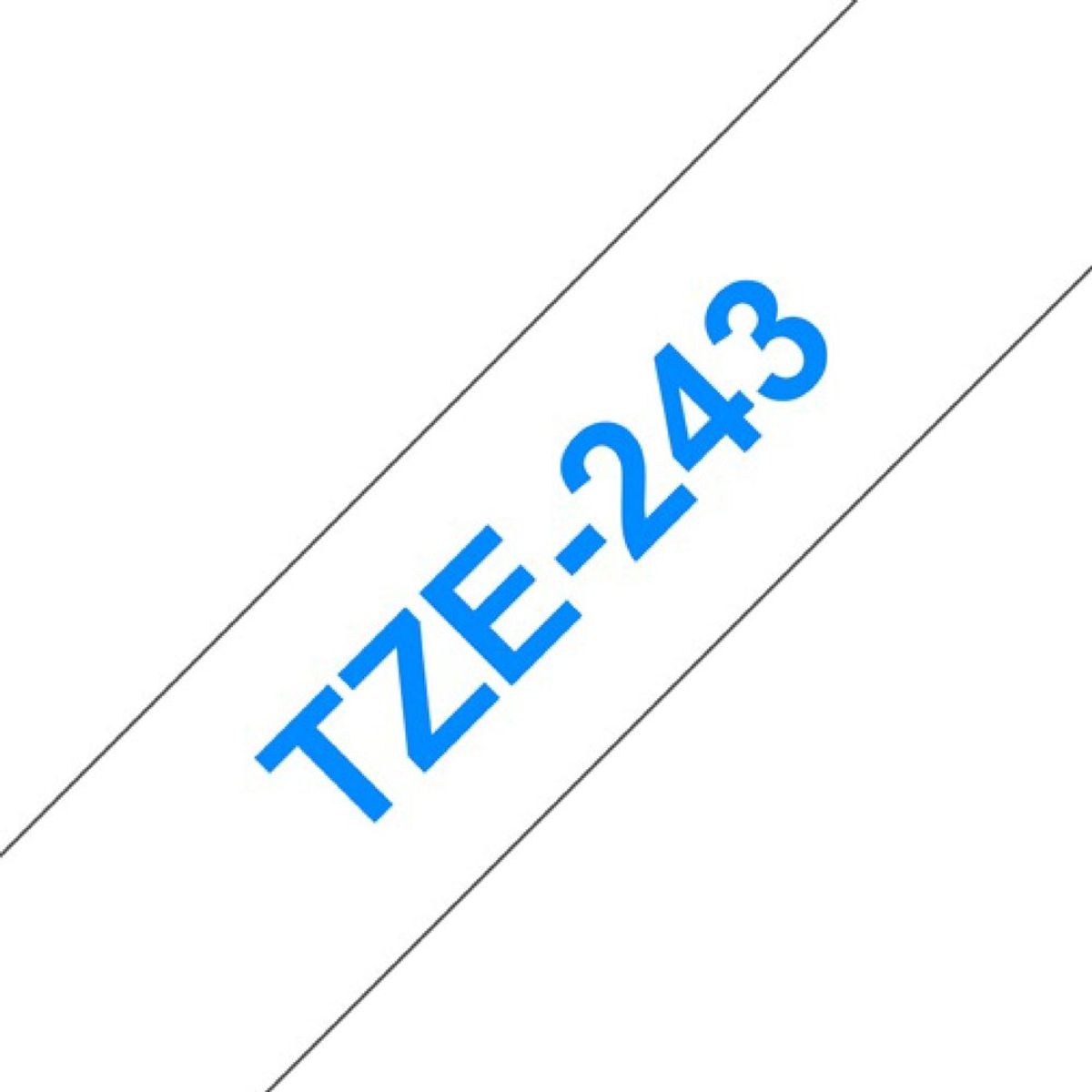 BROTHER - Cinta Brother Tze243 Azul Sobre Blanco 18mm X 8mts