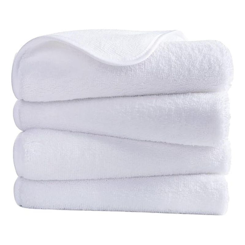 AZ AURAZEUS - Juego De 4 Toallas De Baño Gimnasio Microfibra Suave Mano 50 x 90 Az