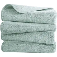 AZ AURAZEUS - Juego De 4 Toallas De Baño Gimnasio Microfibra Suave Mano 50 x 90 Az