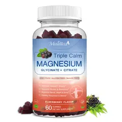 GENERICO - Tripe Calm Magnesio En Gomitas 2000mg 60u Sabor Eldelberry