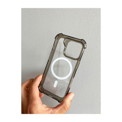 Imagen 2 del producto Carcasa Clear Bordes Negro Magsafe Para iPhone 16 Pro max