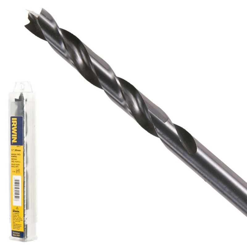 IRWIN - Broca Madera 3 Puntas 16mm tubo individual 1/u IW1864 IRWIN