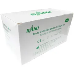 GENERICO - Scalp Vein mariposas 22G con extractor vacutainer 100und