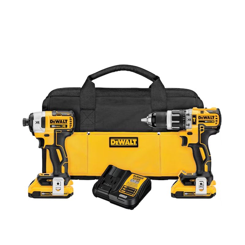 DEWALT - Kit Taladro Percutor+Atornillador de Impac Dewalt dck287d2