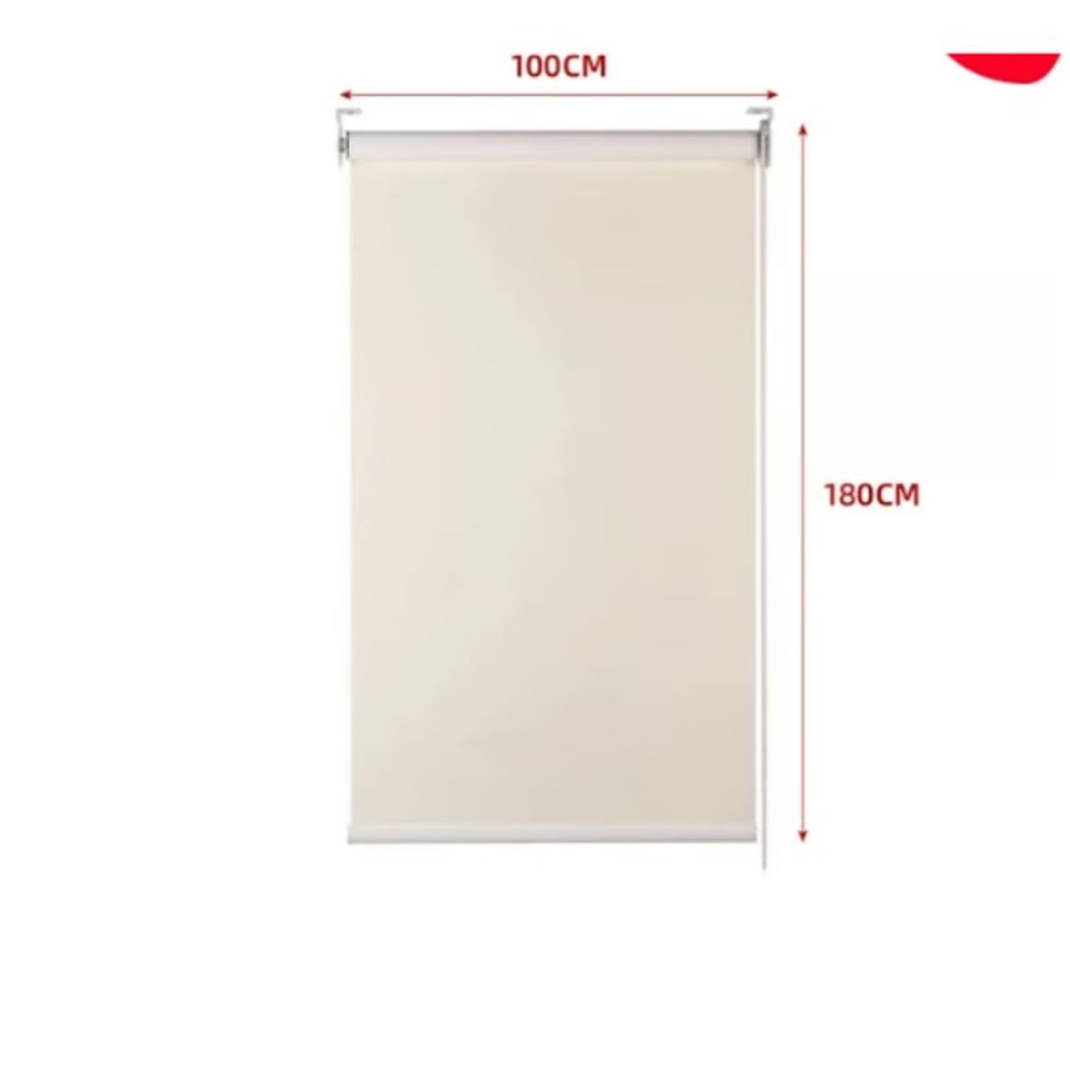 GENERICO - Cortina Roller Black-Out Beige Claro 100X200CM