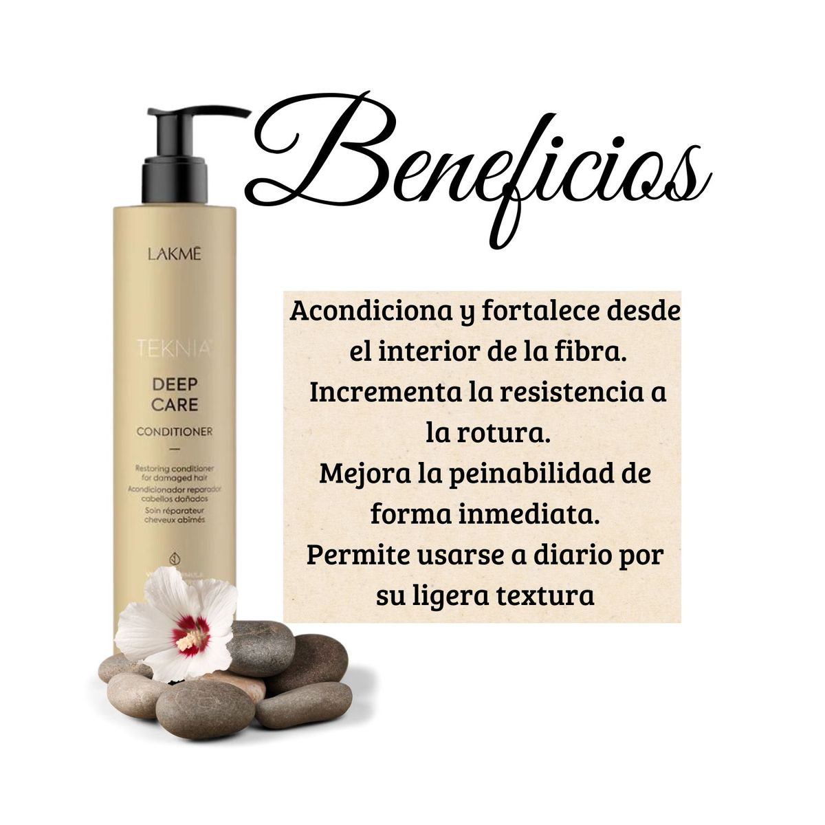 LAKME - Acondicionador Lakme Teknia Deep Care 300ml Repara Hidrata Suaviza