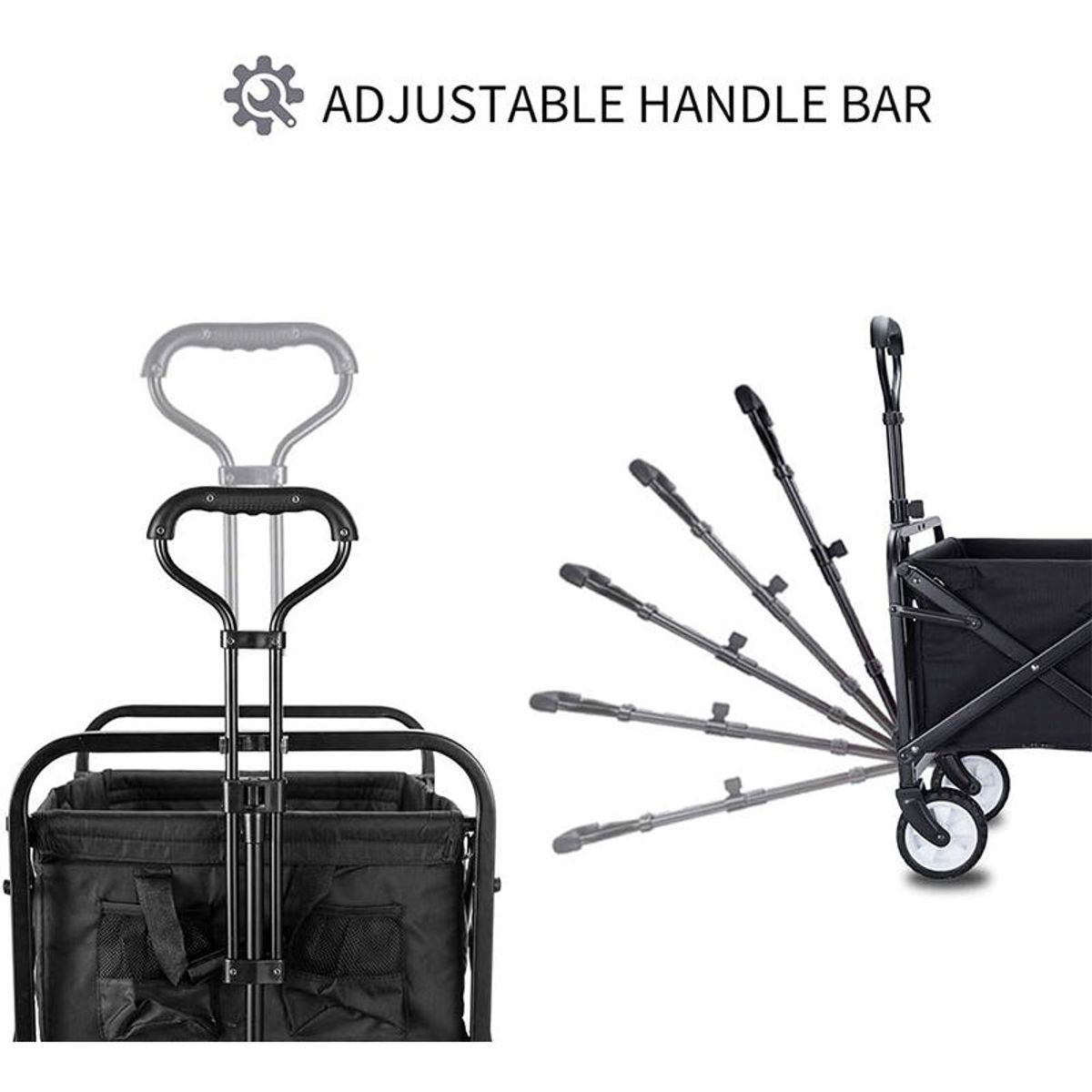 GENERICO - Carrito Carretilla Multiusos plegable hasta 150 kg