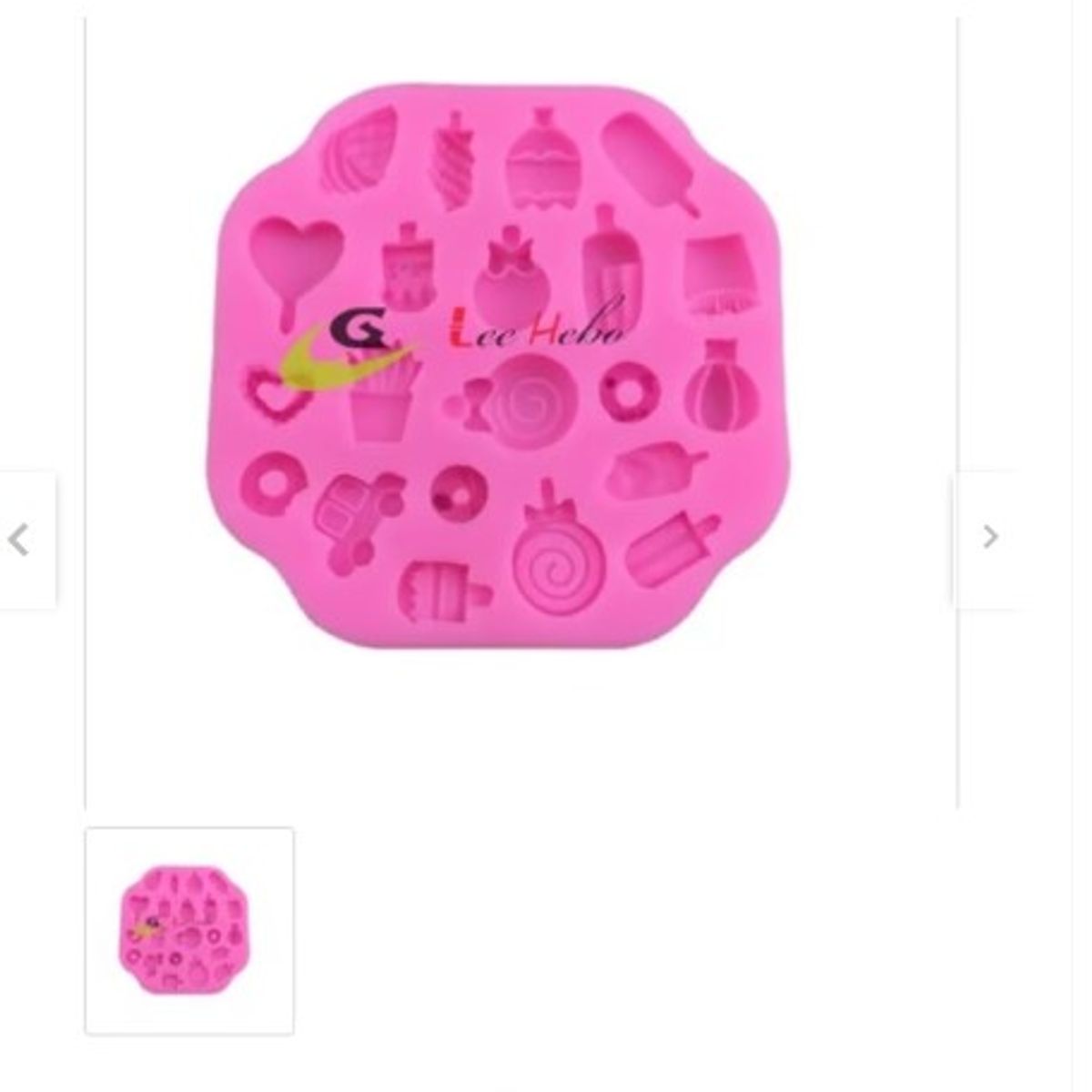 GENERICO - Molde Para Fondant Silicona Forma Golosinas