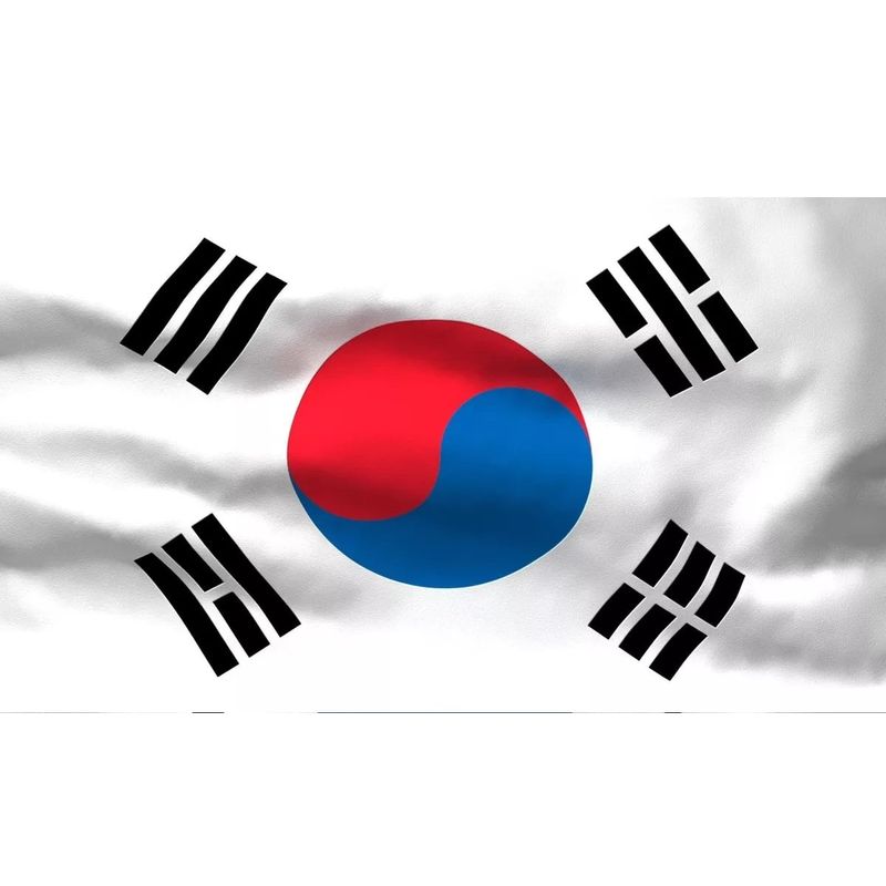 GENERICO - Bandera Estampada Corea - S0001CO
