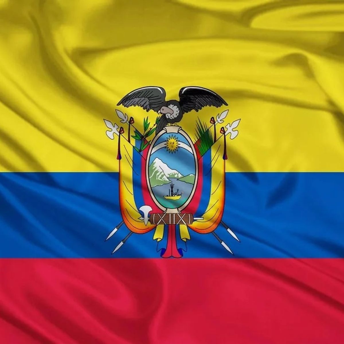 GENERICO - Bandera Estampada Ecuador - S0001ED