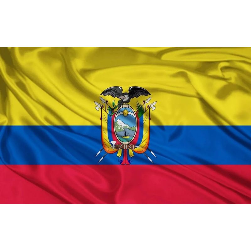 GENERICO - Bandera Estampada Ecuador - S0001ED