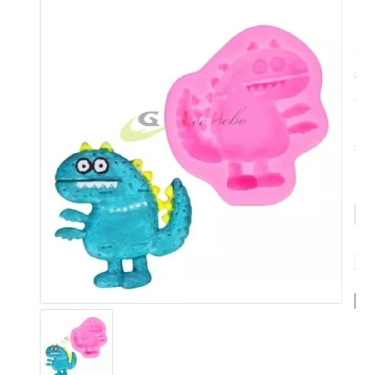 GENERICO - Molde Para Fondant Silicona Forma Dinosaurio