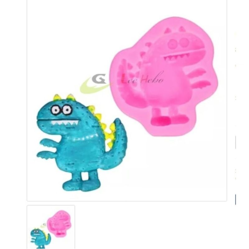 GENERICO - Molde Para Fondant Silicona Forma Dinosaurio