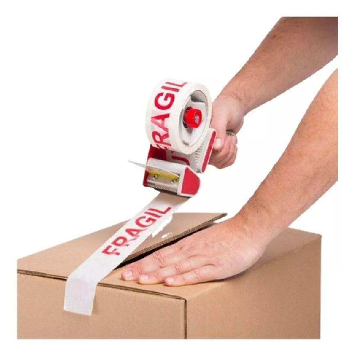 GENERICO - Huincha Fragil Cinta Embalaje Fragil 250 Mts X 48 Cm.