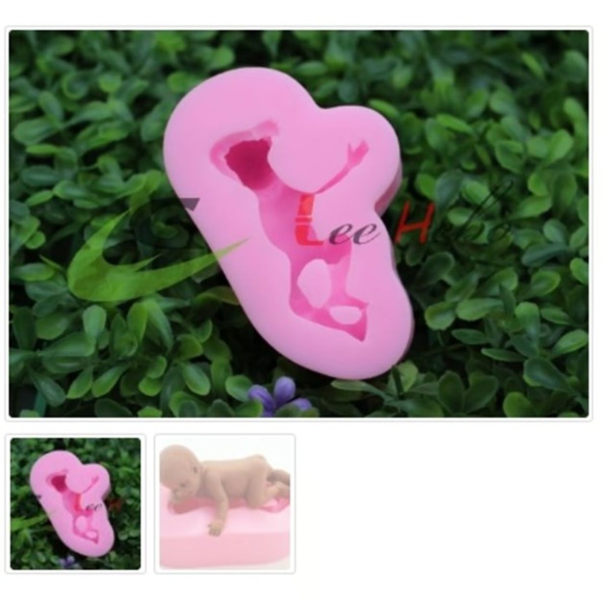 GENERICO - Molde Para Fondant Silicona Forma Bebe-Guagua