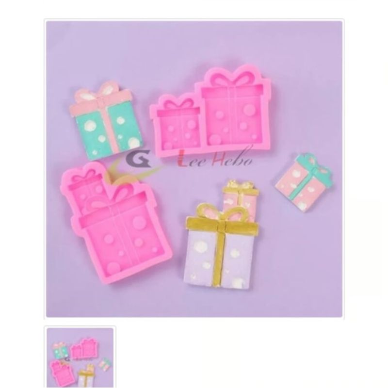 GENERICO - Molde Para Fondant Silicona Forma Caja Regalo