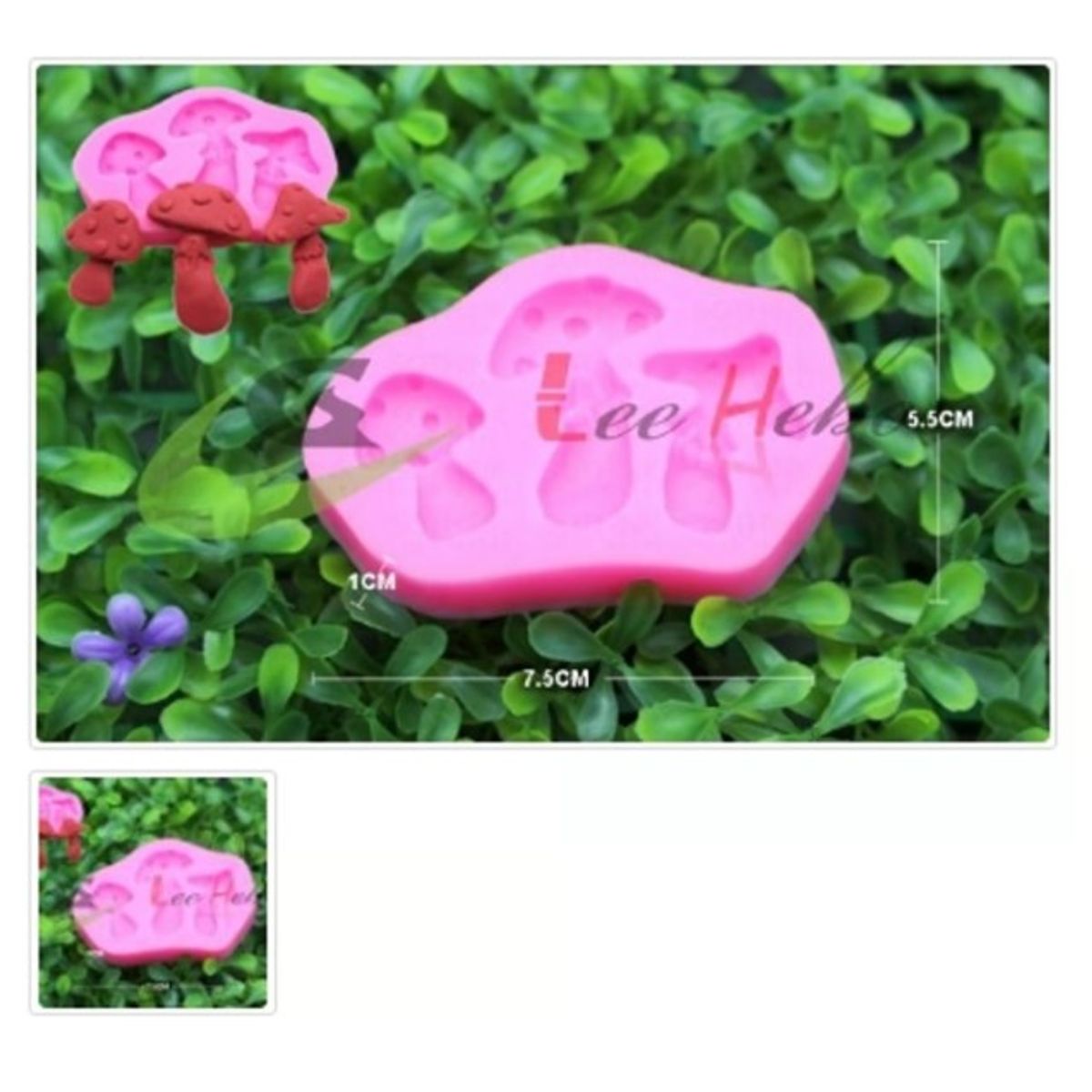 GENERICO - Molde Para Fondant Silicona Forma Hongo