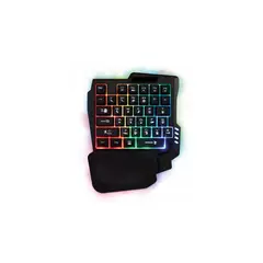 REPTILEX - Teclado Gamer De Una Mano 35 Teclas Retroiluminado - SC