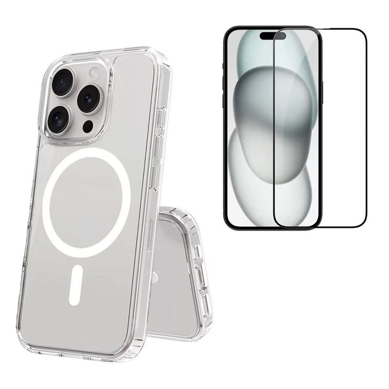 BELKRA - Carcasa Magsafe Para iPhone 16 Pro Max + Mica Vidrio