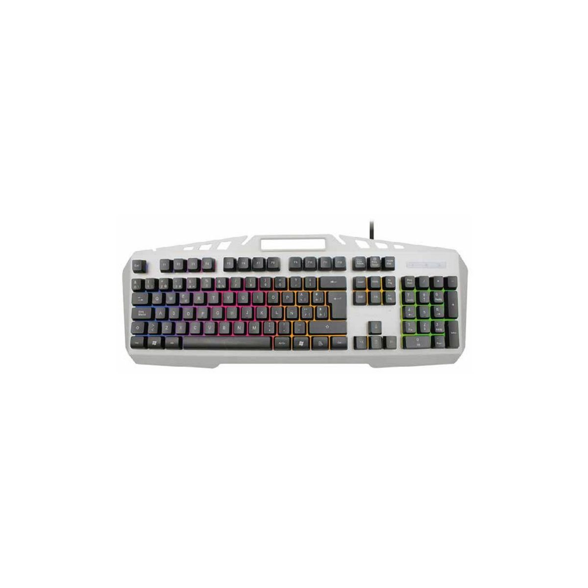 DBLUE - Teclado Gamer Pc Usb Retroiluminado Metálico Gris - SC